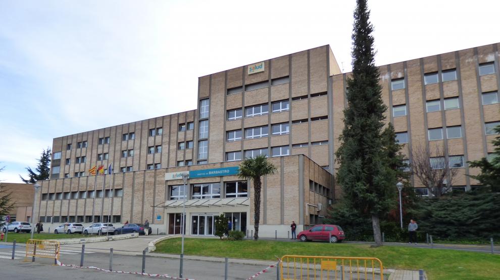 Foto de archivo del Hospital de Barbastro, donde hay 57 pacientes covid, 3 en UCI.