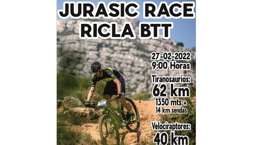 Cartel de la Jurasic Race Ricla BTT