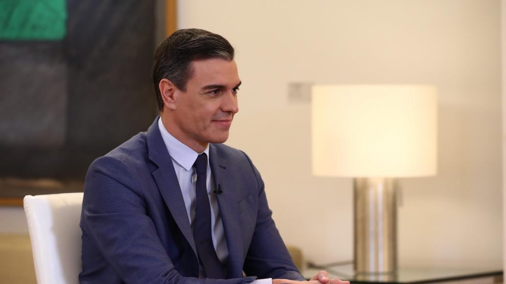 Pedro Sánchez durante su entrevista con Ferreras para La Sexta.