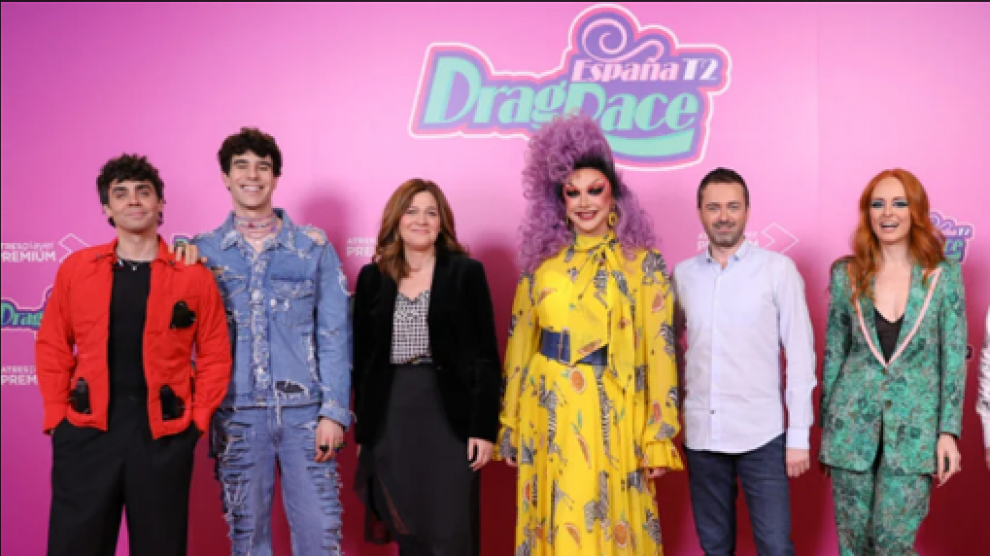 El equipo de ‘Drag Race España’, en la rueda de prensa.