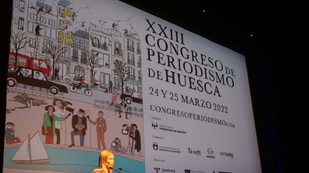 Sara Castillero durante su intervención.