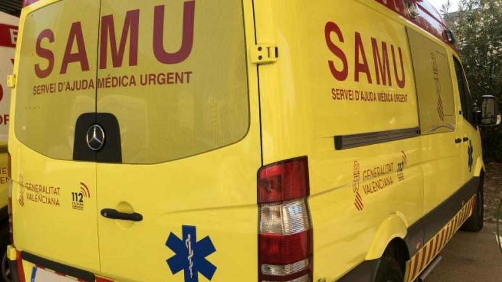 Una ambulanbcia del Samu en la Comunidad Valenciana, en una imagen de archivo.