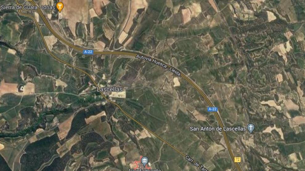 El suceso ha ocurrido en la autovía A-22, en el término de Lascellas-Ponzano