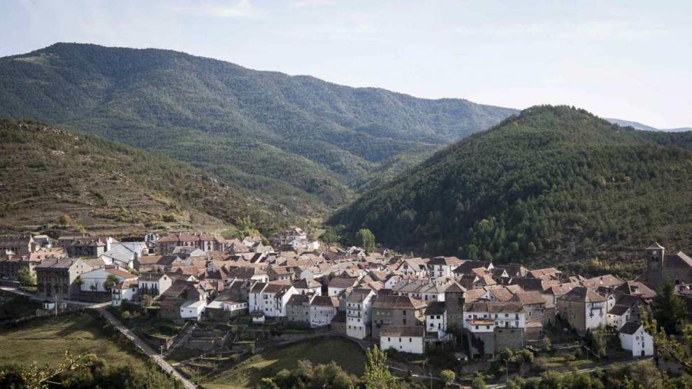 Vista de la localidad de Ansó, en Huesca.
