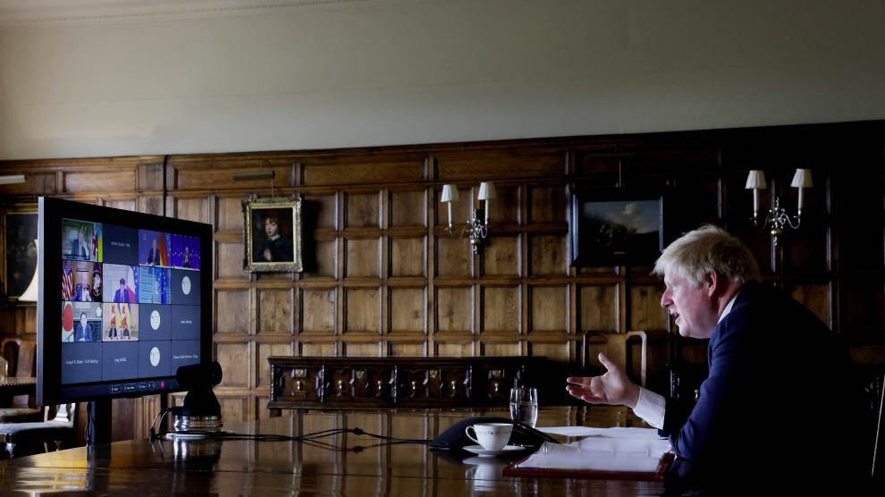 Prime Minister Boris Johnson G7 Leaders Call