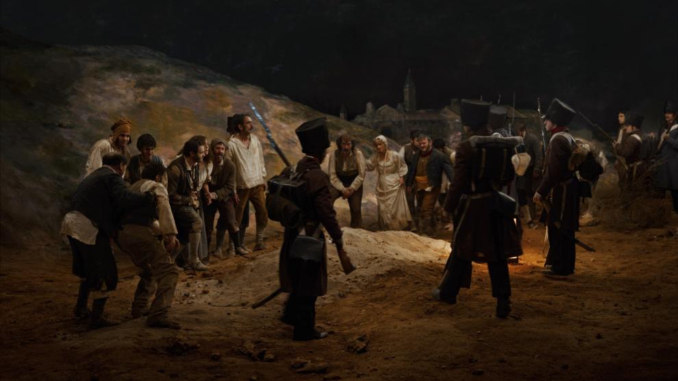 Secuencia del cortometraje Goya 3 de mayo del oscense Carlos Saura.