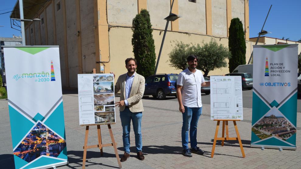 Isaac Claver y Miguel Hernández han presentado el proyecto de rehabilitación integral de la Azucarera.