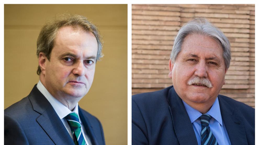 Jorge Villarroya, consejero delegado de IQE, y Manuel Teruel, presidente de la Cámara