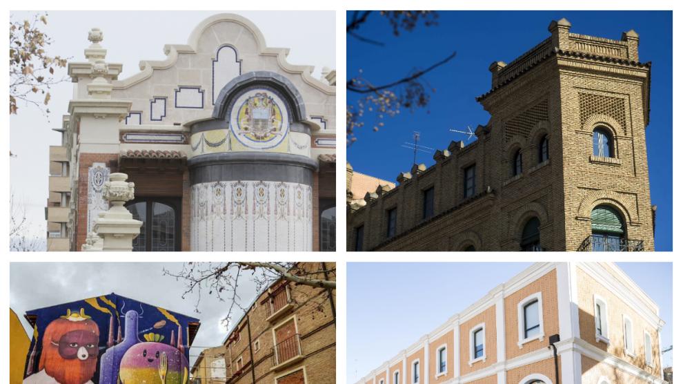 Algunos de los edificios más emblemáticos en la margen izquierda.