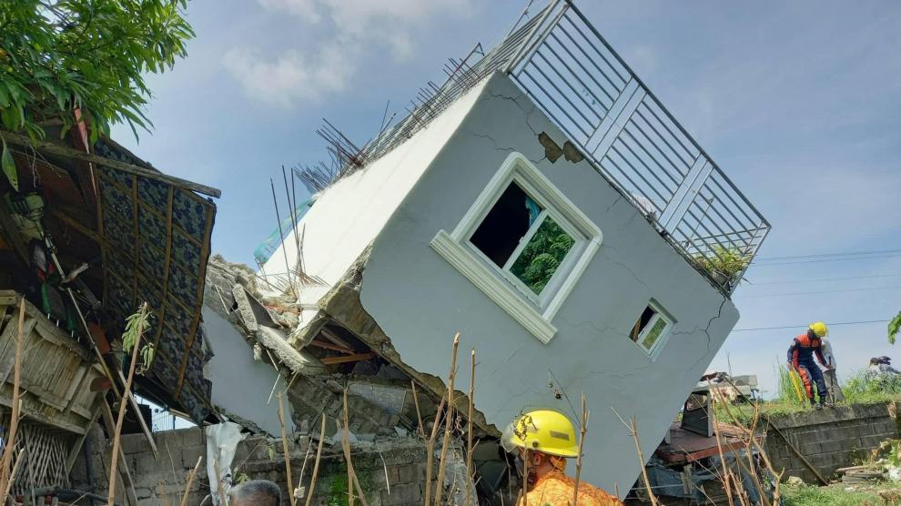 Daños en un edificio en Santiago, en la provincia de Abra PHILIPPINES EARTHQUAKE