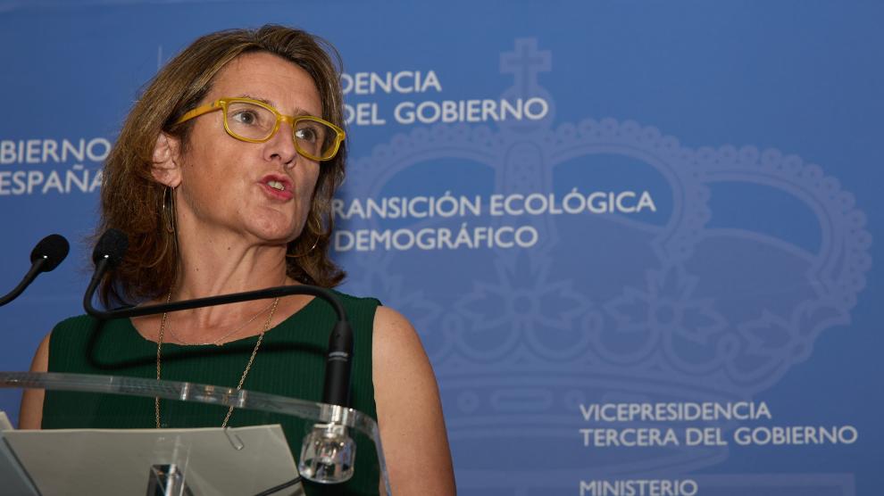 Teresa Ribera, ministra para la Transición Ecológica y Reto Demográfico, este lunes.