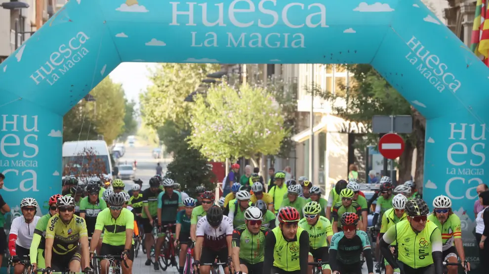 Ciclistas durante la salida.