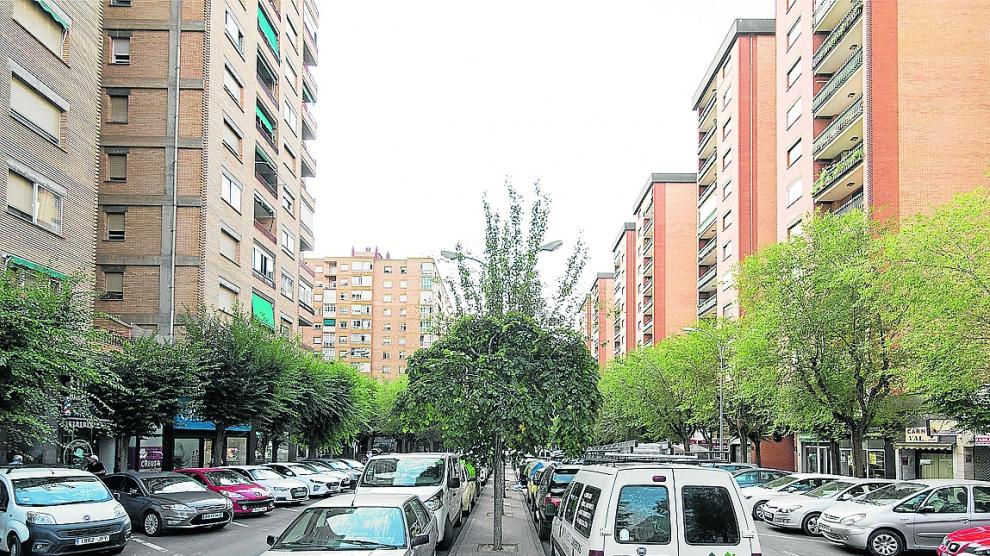 Avenida Pirineos de Huesca.