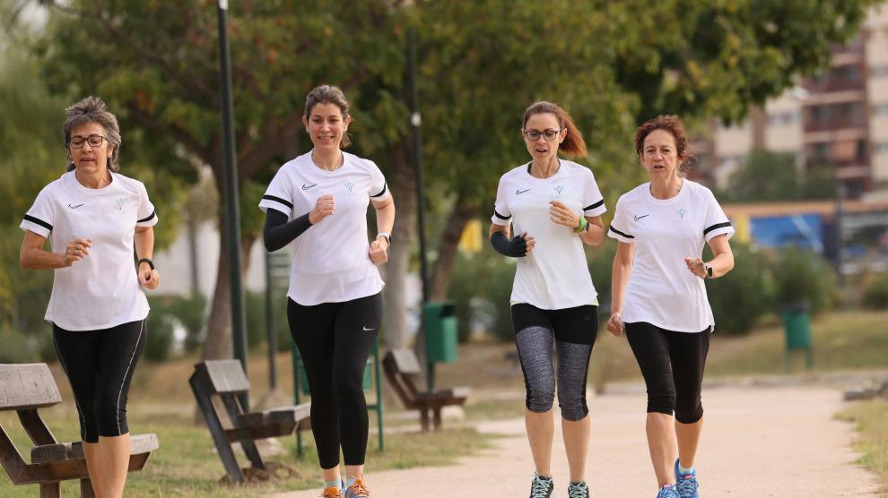 Lourdes, Raquel, Rebeca y Menchu han incorporado el ejercicio físico a su vida diaria.