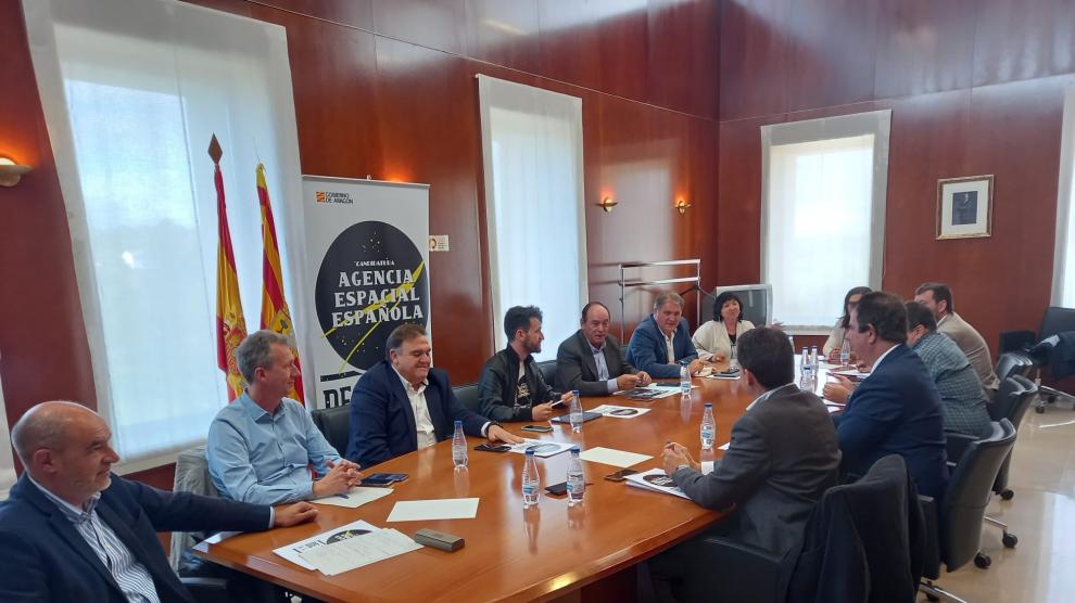 Reunión de la comisión que prepara la candidatura de Teruel como sede de la Agencia Espacial.