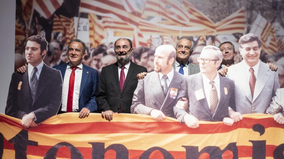 Inauguración de la exposición '1982-2022. 40 aniversario del Estatuto de Autonomía de Aragón'.