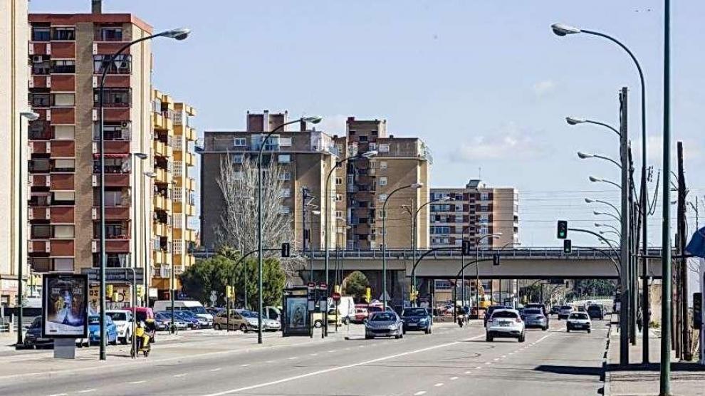 Imagen de la avenida de Cataluña de Zaragoza