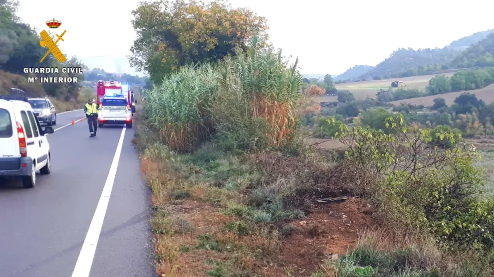 Imagen del lugar donde ha tenido lugar el accidente.