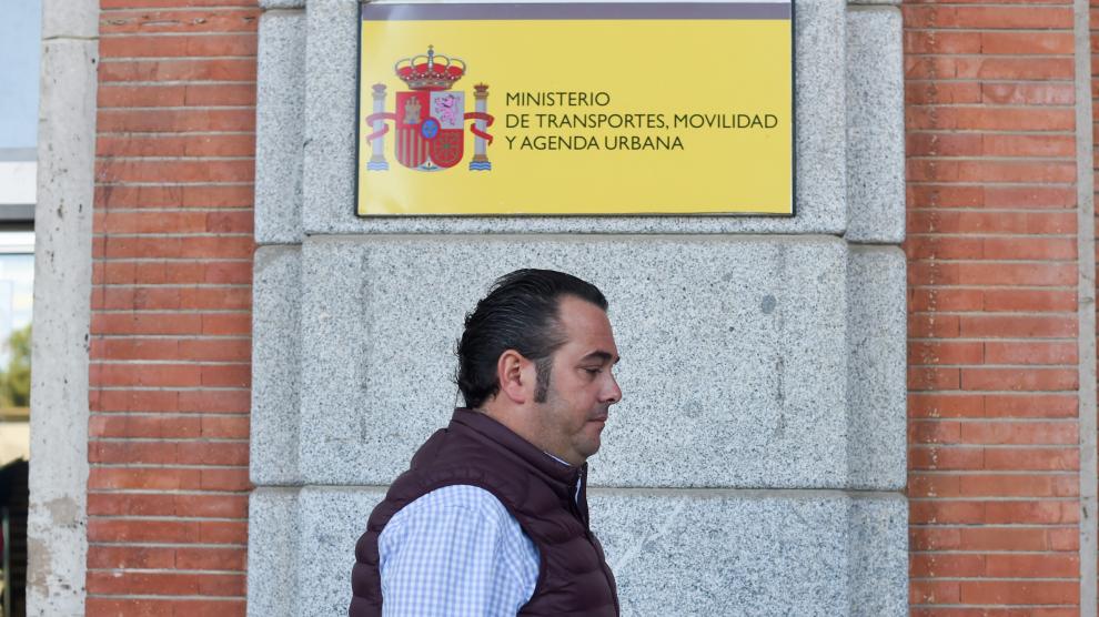 El presidente de la Plataforma para la Defensa del Sector de Transporte, Manuel Hernández.
