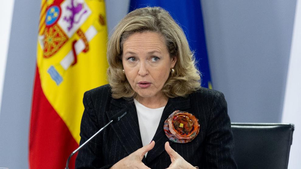 Nadia Calviño ha comparecido tras el Consejo de Ministros para informar de las medidas.