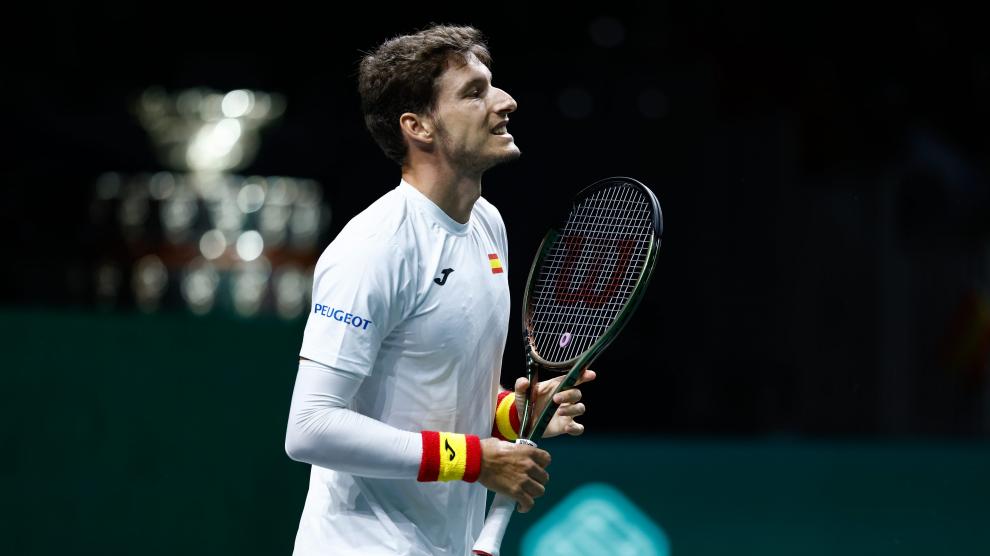 Pablo Carreño, durante su partido contra el croata Marin Cilic