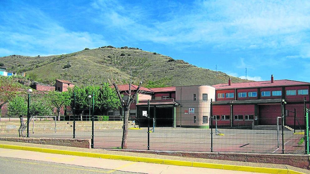 Colegio de Brea de Aragón en el que estudian 79 niños.