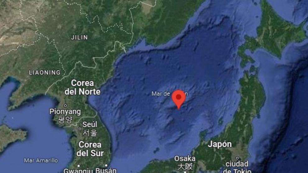 Los misiles han caido en el mar de Japón
