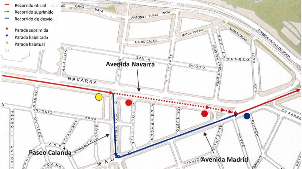 El avance de la reforma de la avenida de Navarra.