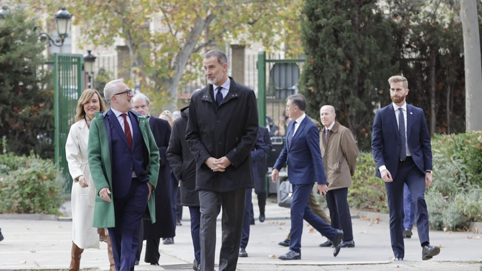 El Rey visita el Instituto Ramón y Cajal y las Cortes de Aragón este miércoles.