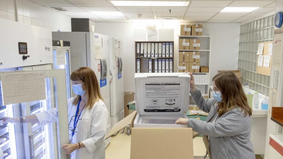 El servicio de Farmacia del Hospital Clínico, centro de referencia para todo Aragón.