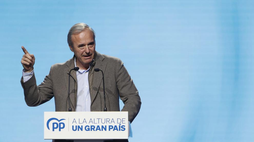 Jorge Azcón, presidente del PP de Aragón y candidato a la Presidencia de Aragón, en las próximas elecciones autonómicas.