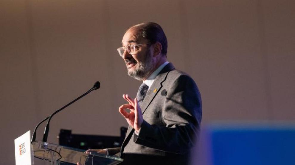 Intervención del presidente Lambán.