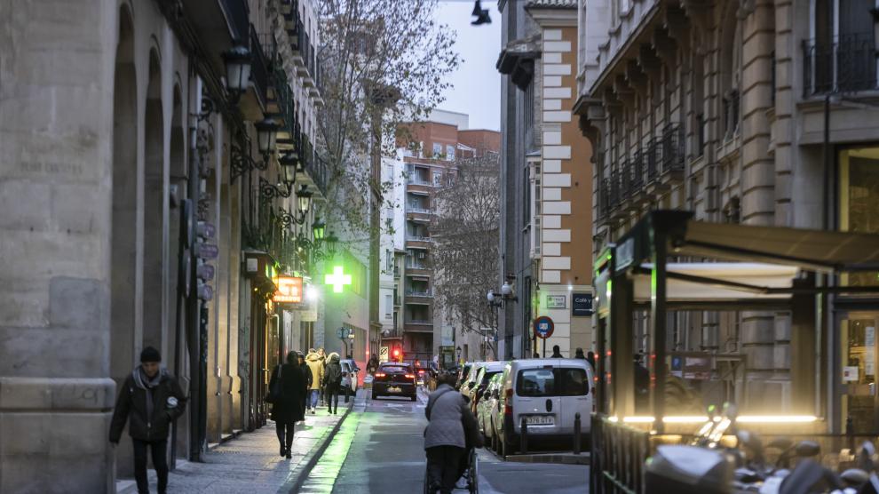 La calle de San Jorge, en el Casco Histórico, una de las más conflictivas según Stop Ruidos.