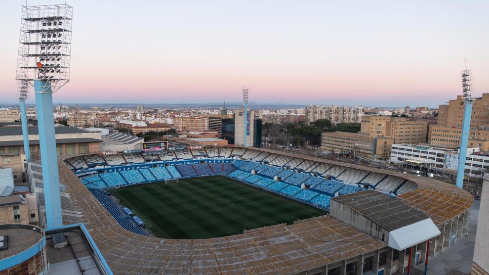 Foto del estadio municipal de La Romareda en Zaragoza