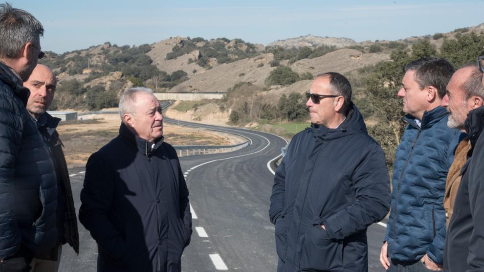 Visita a la nueva carretera entre San Esteban y Tamarite de Litera.