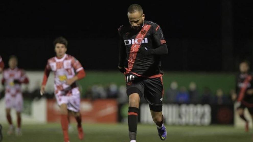 Bebé, en un partido del Rayo Vallecano.