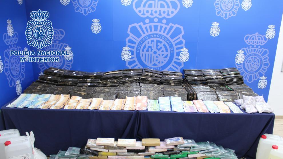 La Policía Nacional han detenido a 38 personas e intervenido más de media tonelada de cocaína