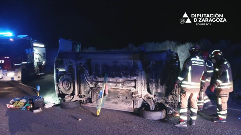 Accidente en Lécera