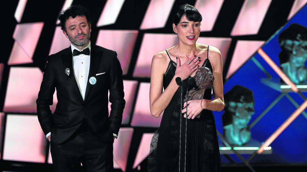 La zaragozana Isabel Peña ganó su segundo Goya por la película 'As Bestas', de Rodrigo Sorogoyen.