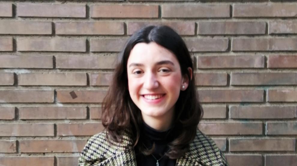 Sara Vaquero, este jueves, en Zaragoza.