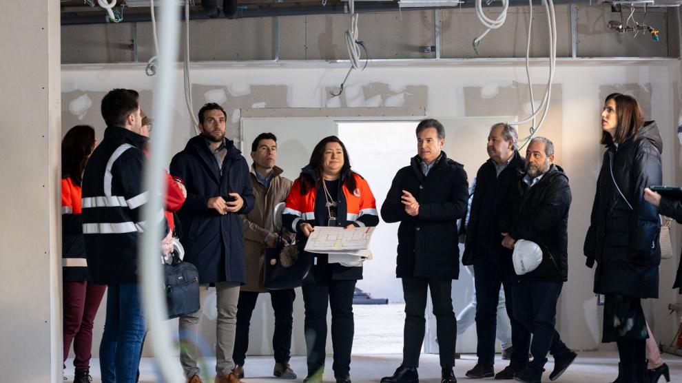 Visita a las obras del Centro Cívico Sur de Zaragoza.