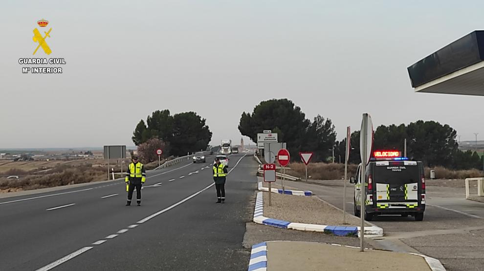 Operación de seguridad vial de la Guardia Civil.