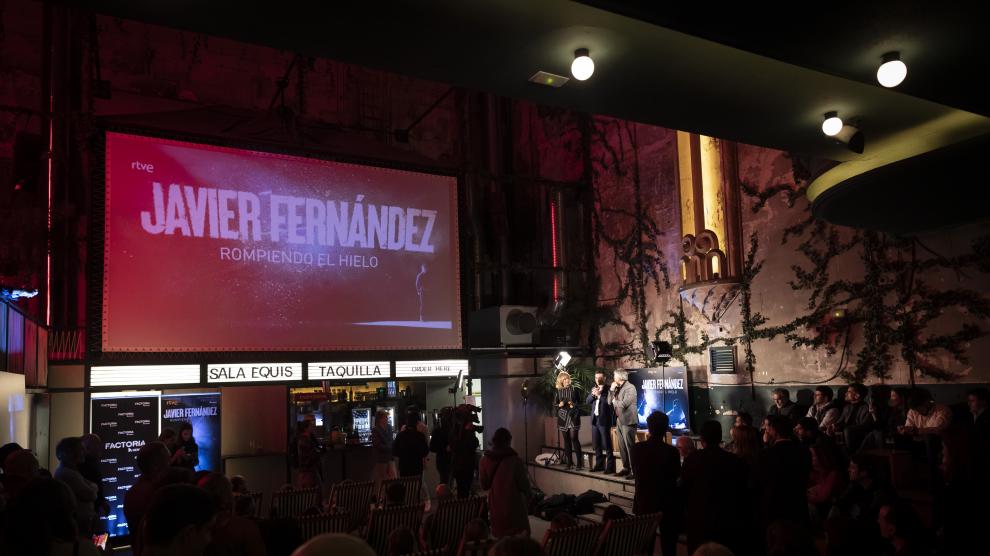 Fotos de la presentación del documental 'Javier Fernández. Rompiendo el hielo'