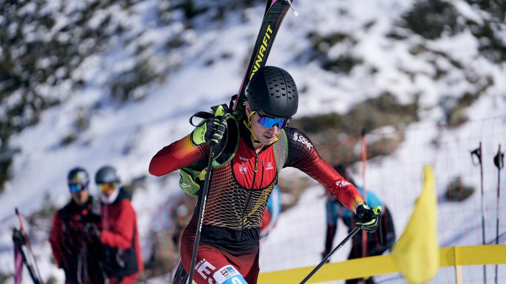 El esquiador de montaña Oriol Cardona, campeón del mundo de Sprint en los Mundiales de Boí Taüll