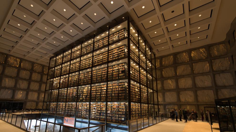 La Biblioteca Beinecke conserva un importante conjunto de manuscritos griegos y latinos procedentes de la Seo zaragozana.