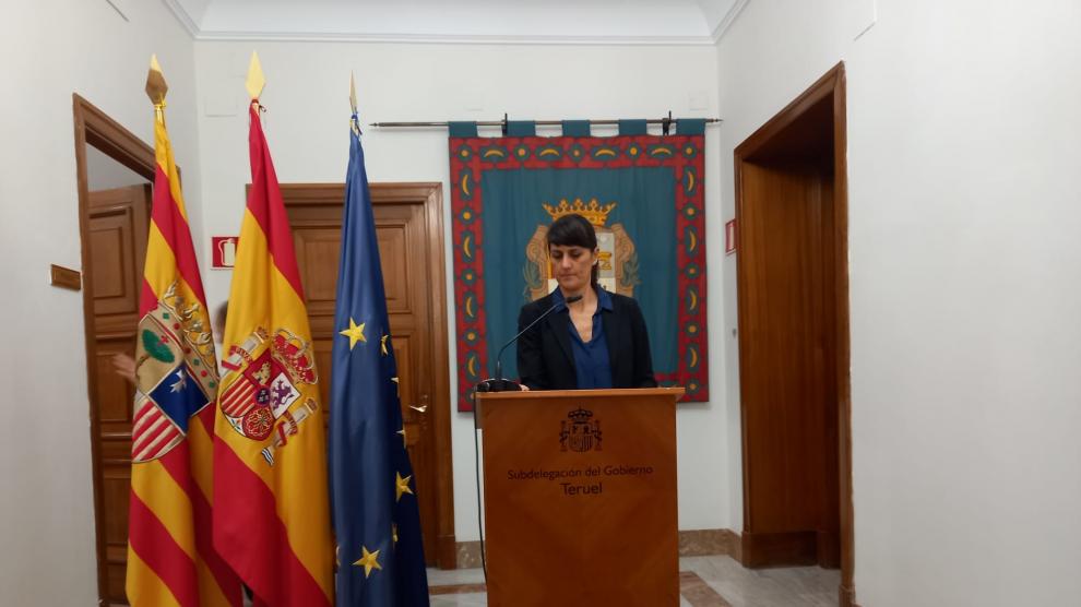 La secretaria de Estado de Telecomunicaciones, María González, anuncia el nuevo programa de banda ancha.