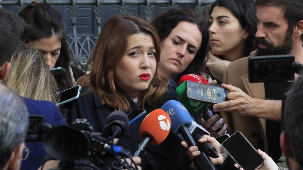 Declaraciones a la prensa de la secretaria de Estado de Igualdad, Ángela Rodríguez