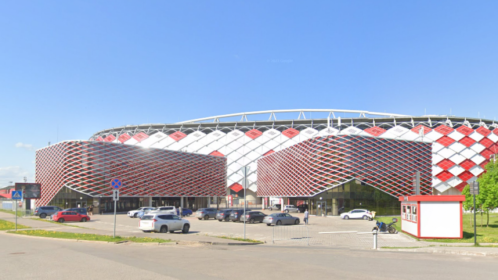 El estadio del Spartak de Moscú, el Otkrytie Arena, acogió este sábado a poco más de 5000 aficionados.