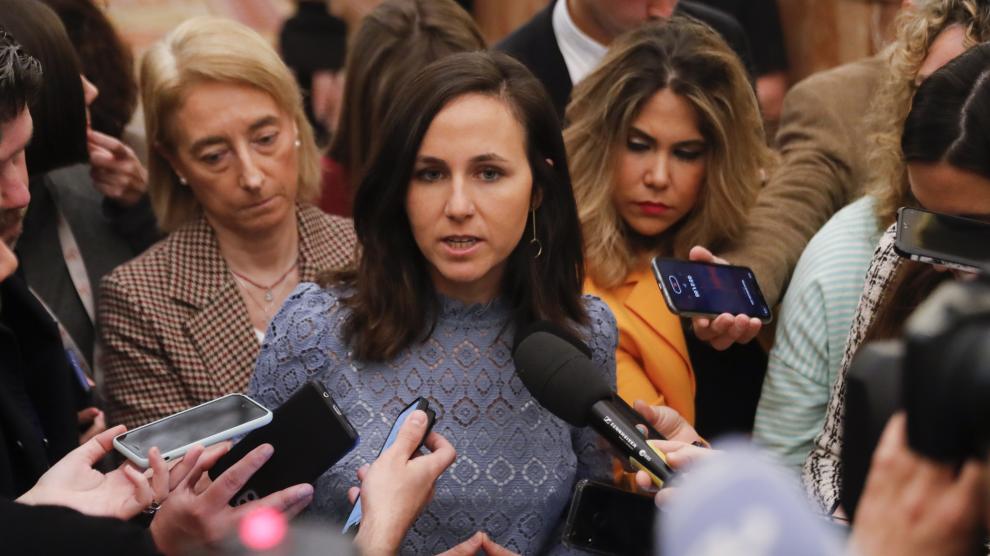 La líder de Podemos y ministra de Derechos Sociales, Ione Belarra