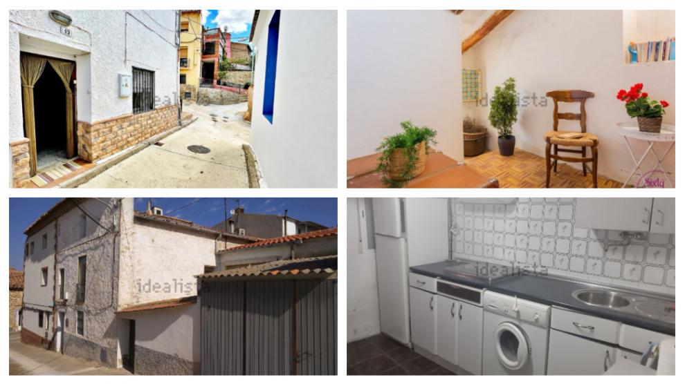 Algunas de las casas a la venta en pueblos de Aragón.